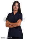 Kadın Basic (V Yaka) Alpaka Kumaş Doktor ve Hemşire Forması Takımı Kadın Basic (V Yaka) Alpaka Kumaş Doktor ve Hemşire Forması Takımı