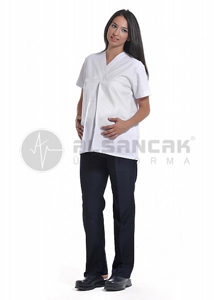 Klasik Hamile Hemşire ve Doktor Forması Takımı (Üst Beyaz/Alt Lacivert) Klasik Hamile Hemşire ve Doktor Forması Takımı (Üst Beyaz/Alt Lacivert)