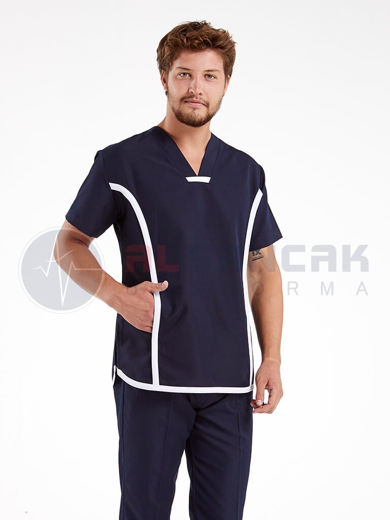 Lacivert Erkek Sports Modeli Doktor Forması Takımı (alpaka) Lacivert Erkek Sports Modeli Doktor Forması Takımı (alpaka)