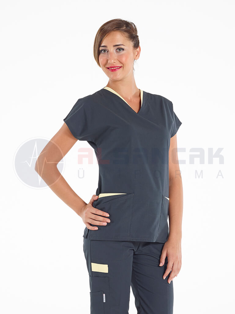 Füme Twin Modeli Hemşire ve Doktor Forması Füme Twin Modeli Hemşire ve Doktor Forması
