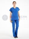 Twin Modeli Saks Mavi Hemşire ve Doktor Forması Takımı Twin Modeli Saks Mavi Hemşire ve Doktor Forması Takımı